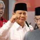 lustrasi tiga Calon Presiden (Capres) Republik Indonesia pada 