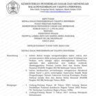 Surat keputusan penetapan finalis yang berhasil meraih juara FLS3N tingkat provinsi. (Foto: Tangkap Layar)