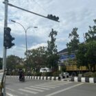 Pelican crossing yang ada di sekitar Teras Samarinda, masih belum maksimal.(Bentangkaltim.com/ain)