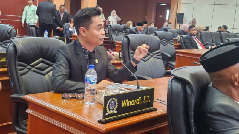 Anggota DPRD Kota Bontang, Winardi. (Jy/Bentangkaltim.com)