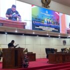 Fraksi PKS-NasDem menyampaikan pendapat akhir terkait Rancangan Peraturan Daerah (Raperda) tentang Perubahan Anggaran Pendapatan dan Belanja Daerah (APBD) Tahun Anggaran 2026. (Bentangkaltim.com/asr)