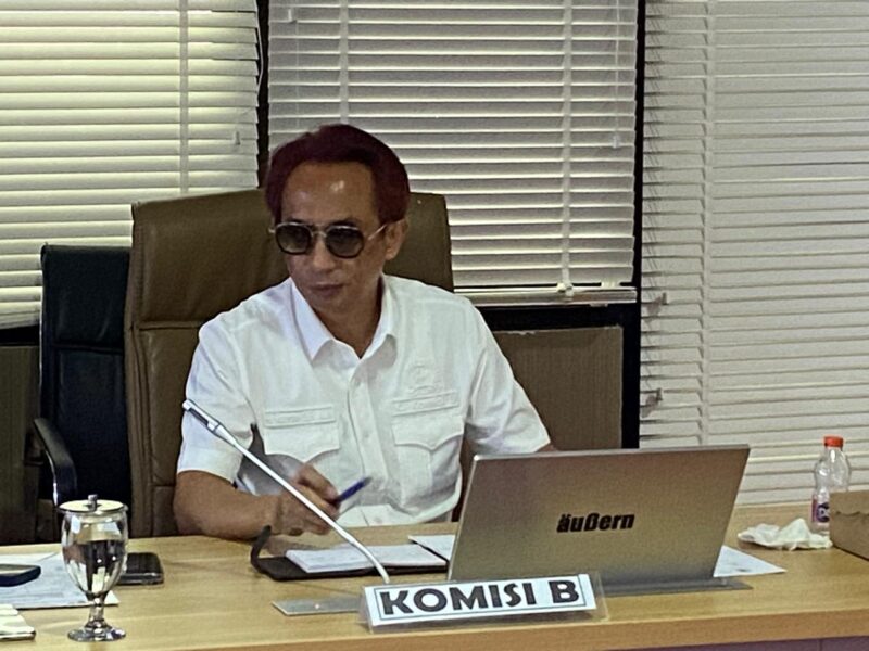Ketua Komisi B DPRD Bontang Rustam menjelaskan terkait Raperda Penyertaan Modal kepada PT BME.