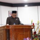 Anggota Komisi C DPRD Bontang Sumardi memberikan pendapat terkait dengan Raperda Penanggulangan Bencana di Kawasan Industri.