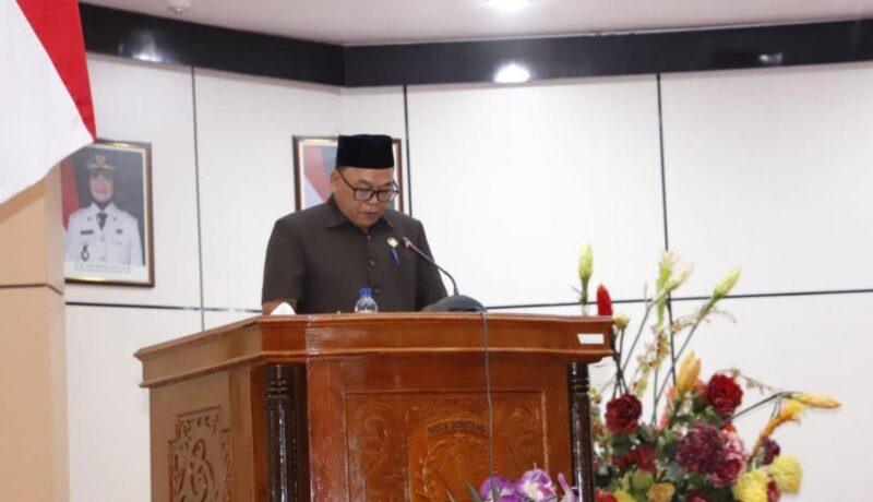 Anggota Komisi C DPRD Bontang Sumardi memberikan pendapat terkait dengan Raperda Penanggulangan Bencana di Kawasan Industri.